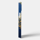 Blue Phoneケースの装飾金ゴールド – 名前の追加 Case-Mate iPhoneケース (裏面 / 右)