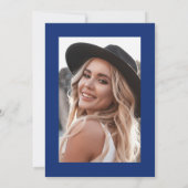 Blue Photo Graduation Party 招待状 (裏面)