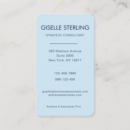 Blue Photo Professional 名刺 (裏面)