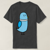 Blue pigeon 2 tシャツ (デザイン正面)