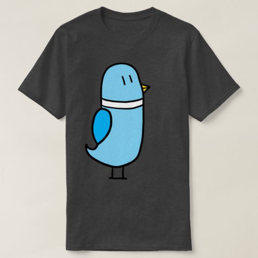 Blue pigeon 2 tシャツ (デザイン正面)