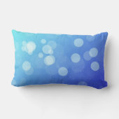 Blue pillow with abstract gradient design ランバークッション (裏面)