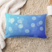 Blue pillow with abstract gradient design ランバークッション (ブランケット)