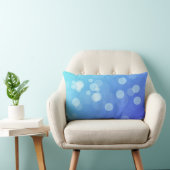 Blue pillow with abstract gradient design ランバークッション (椅子)