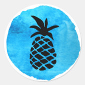 Blue Pineapple ラウンドシール (正面)