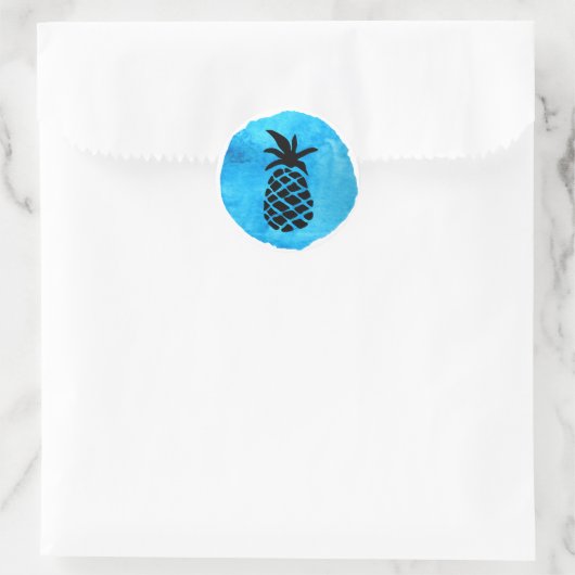 Blue Pineapple ラウンドシール (バッグ)