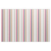 Blue, pink, almond and coffee stripes ファブリック (ファットクウォーター)