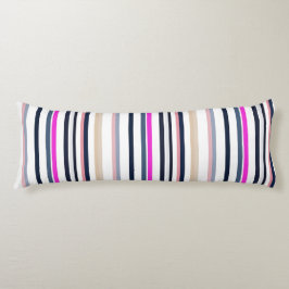 Blue Pink and Sand Stripes ボディピロー
