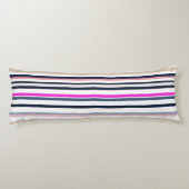 Blue Pink and Sand Stripes ボディピロー (裏面)