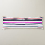 Blue Pink and Sand Stripes ボディピロー (正面)