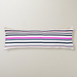 Blue Pink and Sand Stripes ボディピロー