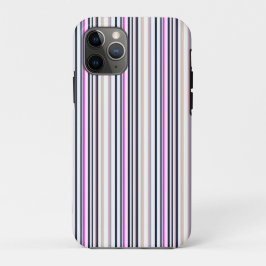 Blue Pink and Sand Stripes iPhone 11 Proケース