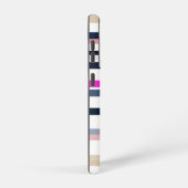 Blue Pink and Sand Stripes Samsung Galaxyケース (右側面)