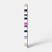 Blue Pink and Sand Stripes Samsung Galaxyケース (左側面)