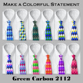 Blue, Pink and White Argyle ネクタイ