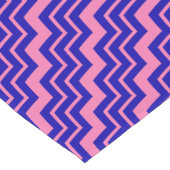 Blue Pink Chevron Zigzag Design  ショートテーブルランナー (コーナー)