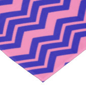 Blue Pink Chevron Zigzag Design  テーブルクロス (アングル)