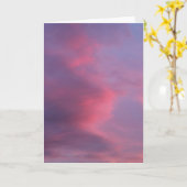 Blue Pink Clouds カード (黄色い花)