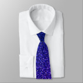 Blue Pink Glitter Abstract Birthday Wedding Gift ネクタイ (タイ)