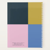 Blue Pink Green Bold Year Color Block Planner プランナー手帳 (裏面)
