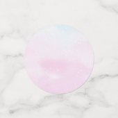 Blue Pink Ombre Gender Reveal Baby Shower Thank コンフェッティ (スモール正面)