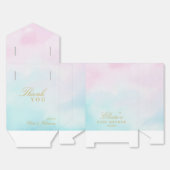 Blue Pink Ombre Gender Reveal Neutral Baby Shower フェイバーボックス (見開き)