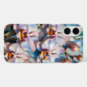 Blue Pink Orchid Aesthetic Phone Case Case-Mate iPhoneケース (裏面 (横))