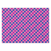 Blue Pink Purple Checkered Pattern Design  テーブルクロス (正面(横))