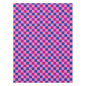 Blue Pink Purple Checkered Pattern Design  テーブルクロス (正面)