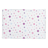 Blue Pink Purple Stars Cosmic Space. 枕カバー (裏面)