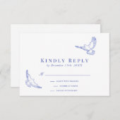 Blue PitonsライエレガントンアートRSVP 出欠カード (正面/裏面)