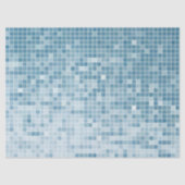 Blue Pixel Mosaic Gradient 薄葉紙 (正面)