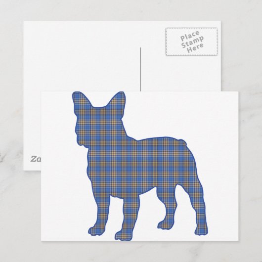 blue_plaid_ ポストカード (正面/裏面)