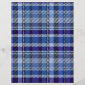 Blue Plaid Bulk Scrapbook Paper Pages チラシ (正面)