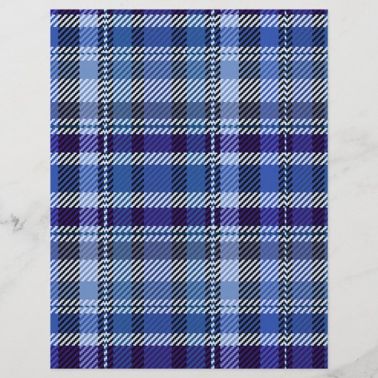 Blue Plaid Bulk Scrapbook Paper Pages チラシ (正面)