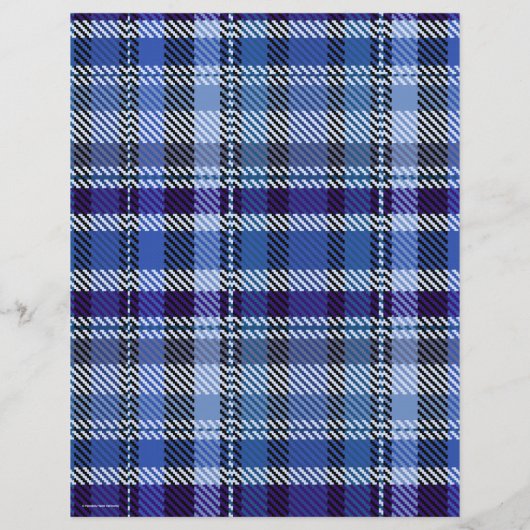 Blue Plaid Bulk Scrapbook Paper Pages チラシ (裏面)