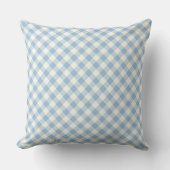 Blue Plaid Pillow クッション (正面)