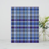 Blue Plaid Scrapbook Paper 2-Sided Page (スタンド正面)