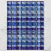 Blue Plaid Scrapbook Paper 2-Sided Page (裏面)