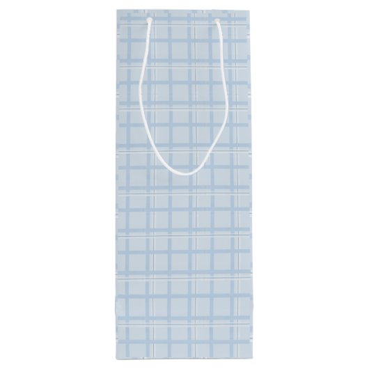 Blue Plaid Wine Gift Bag ワインギフトバッグ (裏面)