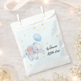 Blue Playful Elephants Baby Shower フェイバーバッグ
