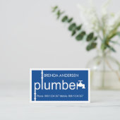 Blue Plumber Pipeline Plumbing Works 名刺 (スタンド正面)