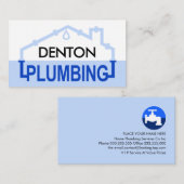 Blue PLUMBING Pipe Frame 名刺 (正面/裏面)