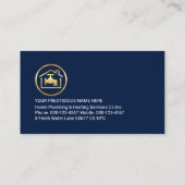 Blue Plumbing Pipeline Plumber 名刺 (裏面)