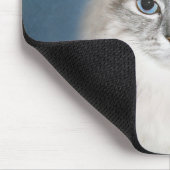 Blue point Himalayan cat マウスパッド (コーナー)