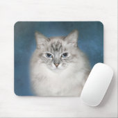 Blue point Himalayan cat マウスパッド (マウス)