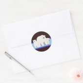 Blue Polar Bearsスタンプ ラウンドシール (封筒)