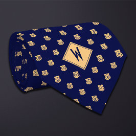 Blue Police Badge Pattern ネクタイ