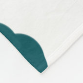 Blue polkadot orange pastel monogram man letter pa フリースブランケット (角)