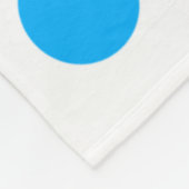 Blue polkadots happy new year add name messasimple フリースブランケット (角)